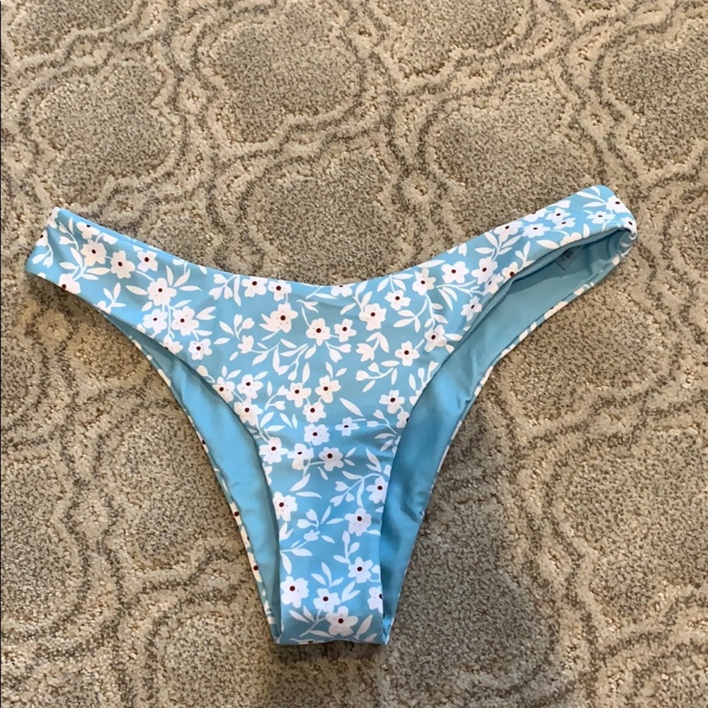 zaful floral bikini bottom